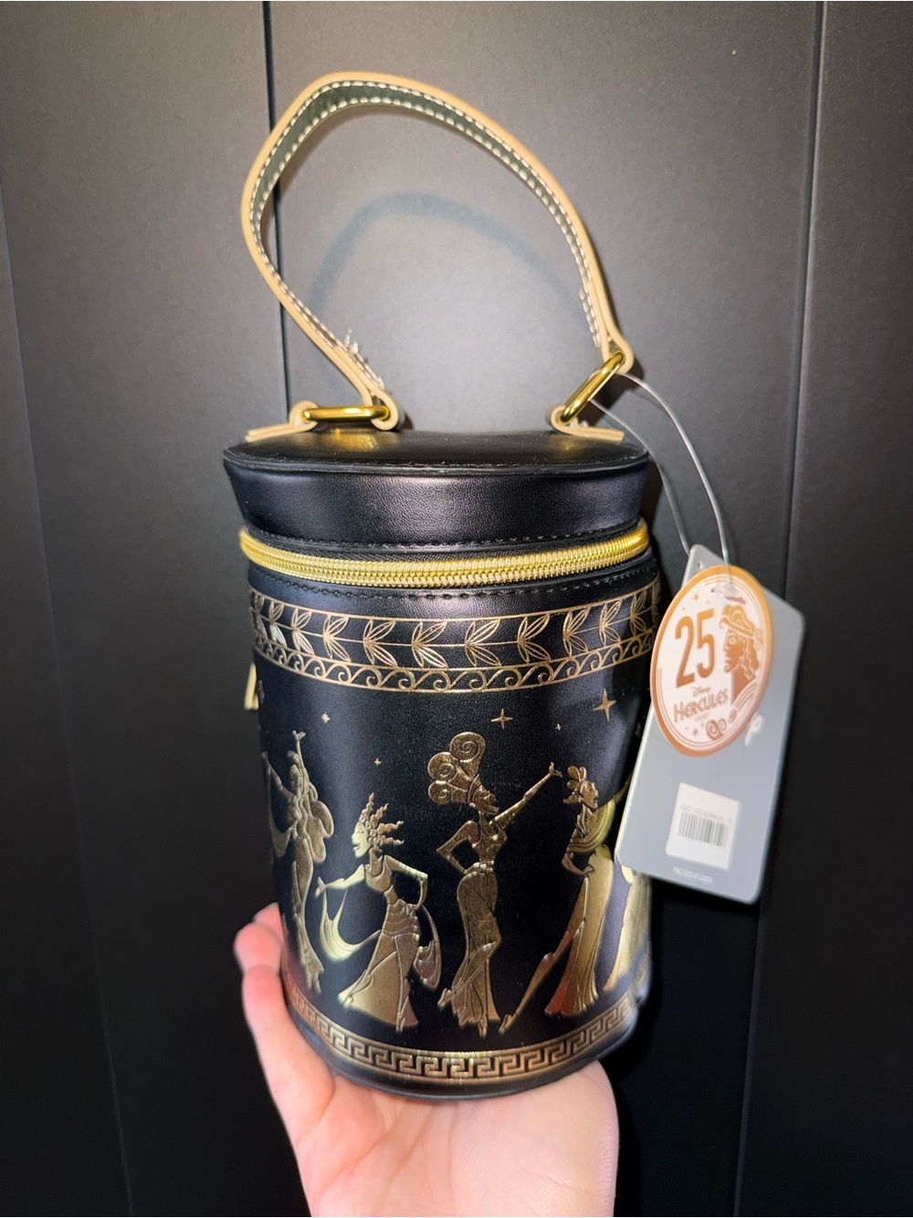 Disney 2022 Parks 25th Anniversary Hercules Singing Muses Crossbody Bag D23